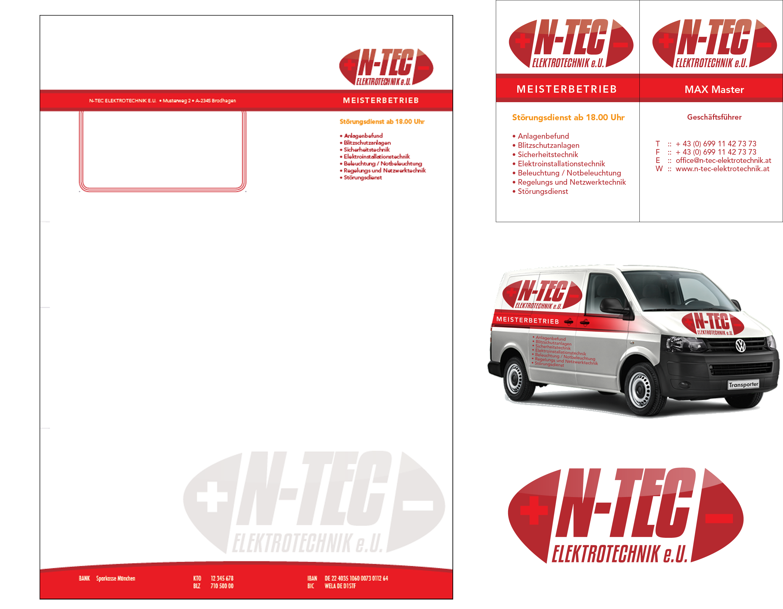 corporate design elektrotechnik ntec