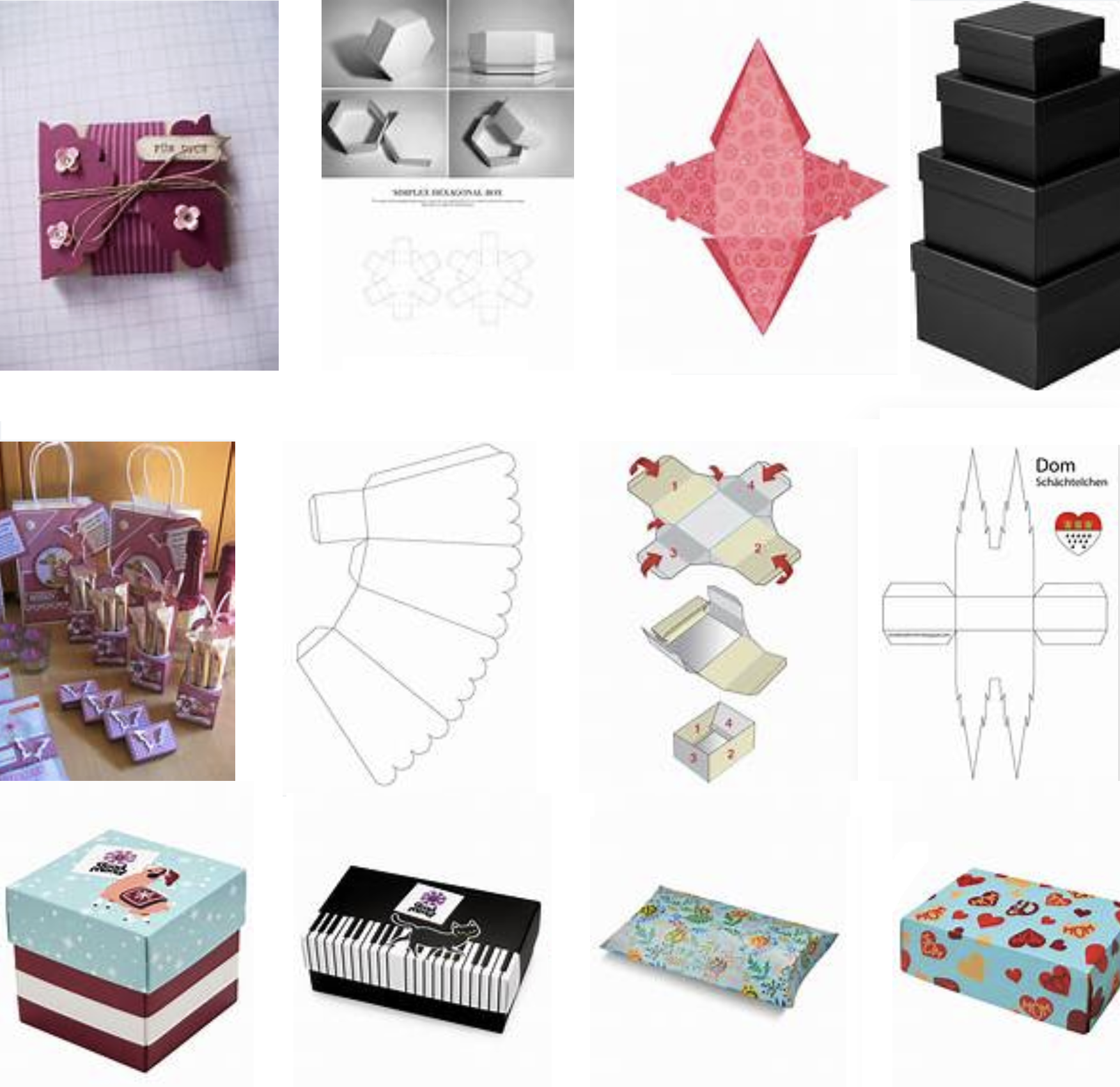 Verpackungen Verpackungsschnitte