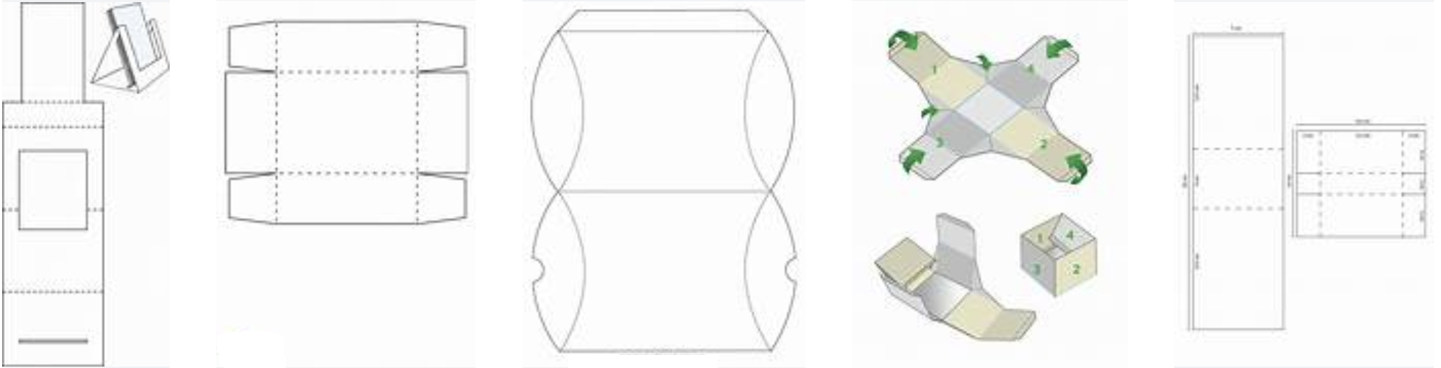 Verpackungen Verpackungsschnitte