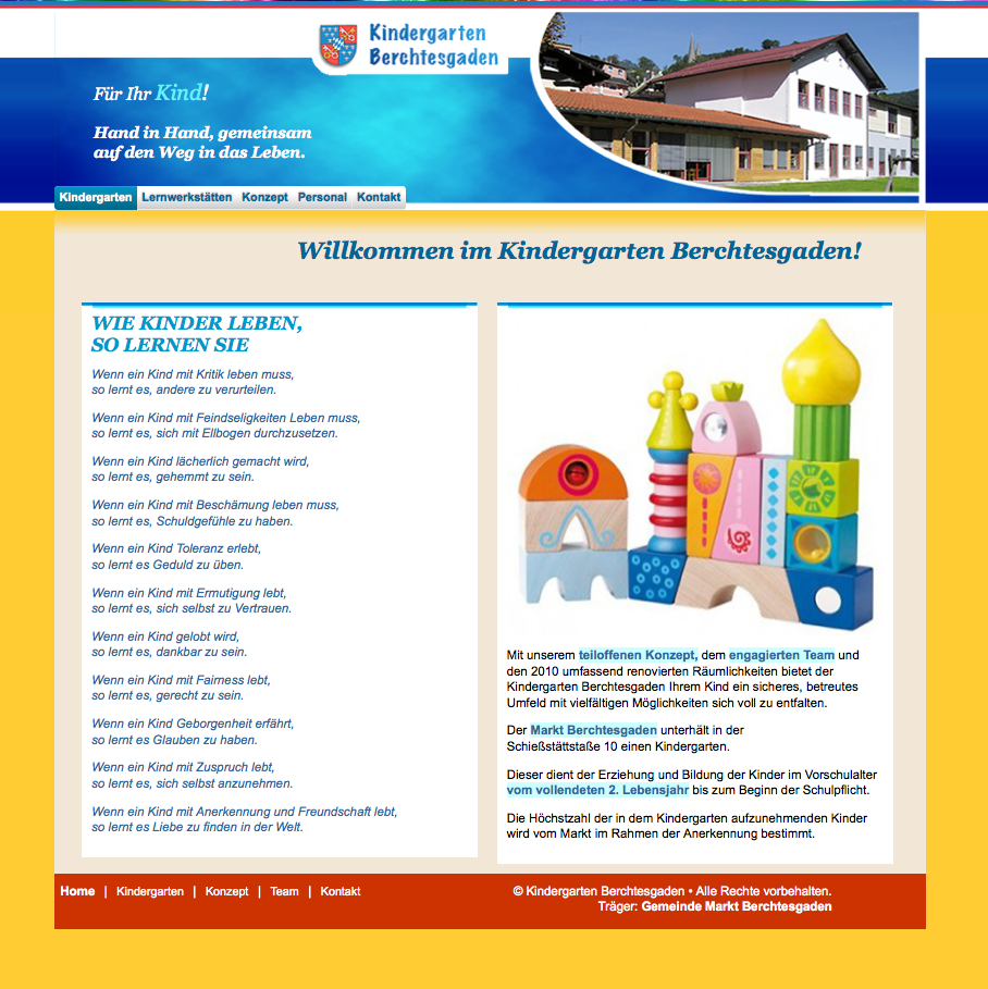 homepagegestaltung game conzept